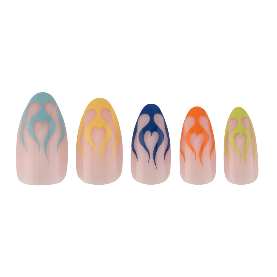 Multi-Flame Press-on Nails - PaintLab