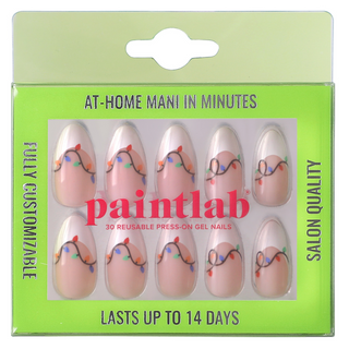 Jingle Lights Press-On Nails on a box