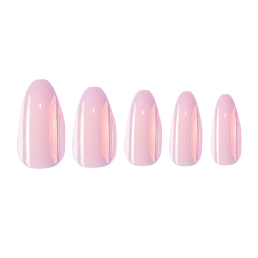 Unboxed Pink Glazed Press-on Nails