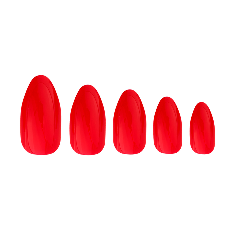 Unboxed Red Jelly Press-on Nails