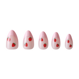Unboxed Pink Strawberry Press-on Nails