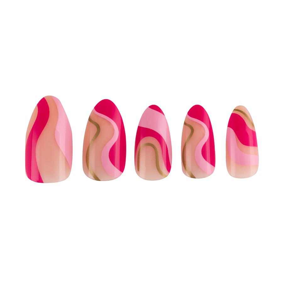 Unboxed Pink Sherbert Press-on Nails