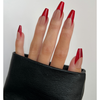 Red Hot Press On Nails