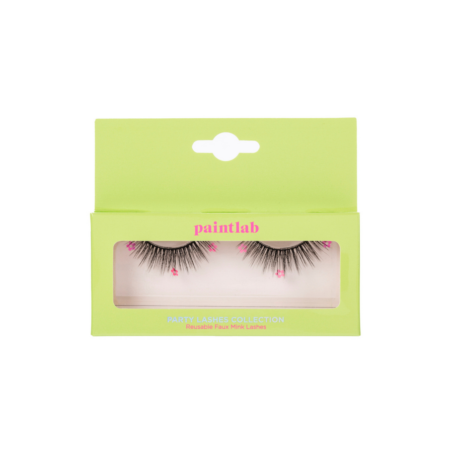 Pink Floral Lashes Boxed
