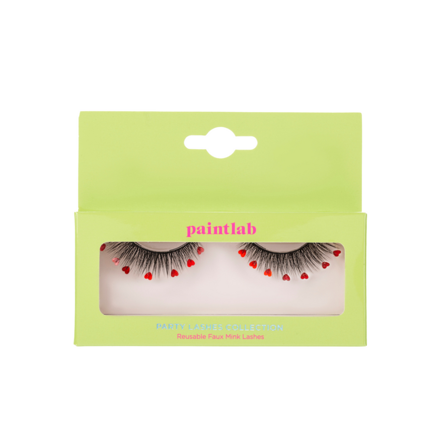Red Hearts Lashes Boxed