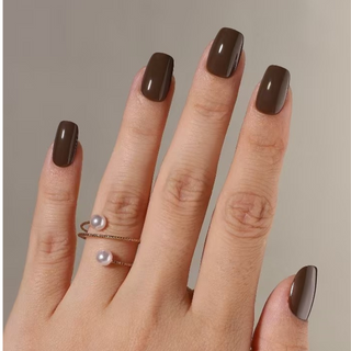 Brown Mocha Press-On Nails