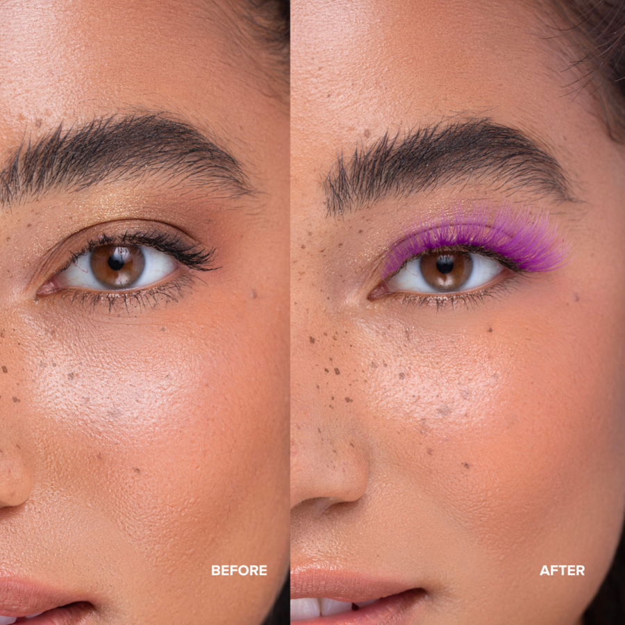 Lavender Love Lashes - Before and After