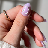 Paintlab Pearl Romance Nail Stickers on Thumb