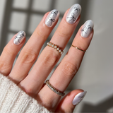 Paintlab Midnight Bows Nail Stickers on Hand