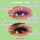 Lavender Love Lashes - Fake Lashes Size Chart