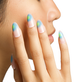 777-Aura Press On Nails Applied on Fingernails