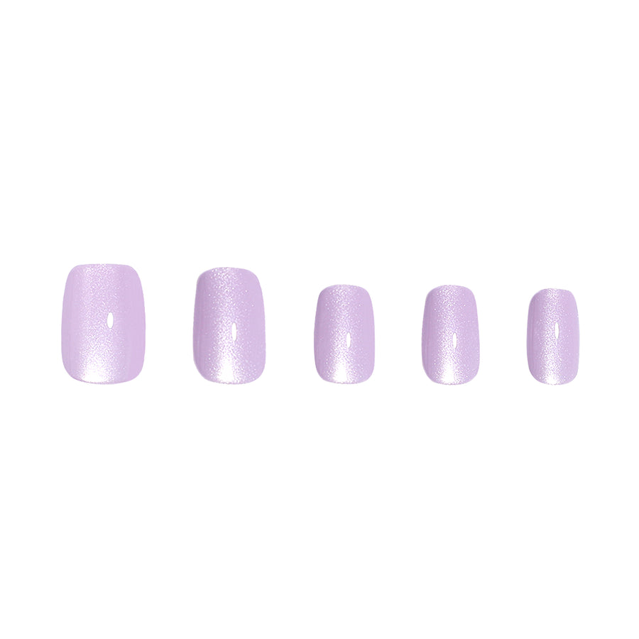Unboxed Lavender Cat Eye Press-on Nails