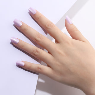 Lavender Cat Eye Press-On Nails