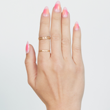 999-Aura Press On Nails Applied in Fingernails