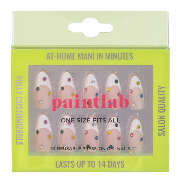 Bejeweled Almond Press-On Nails - PaintLab