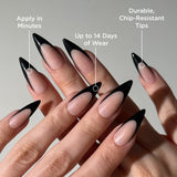 Black Stiletto Press-On Nails - PaintLab