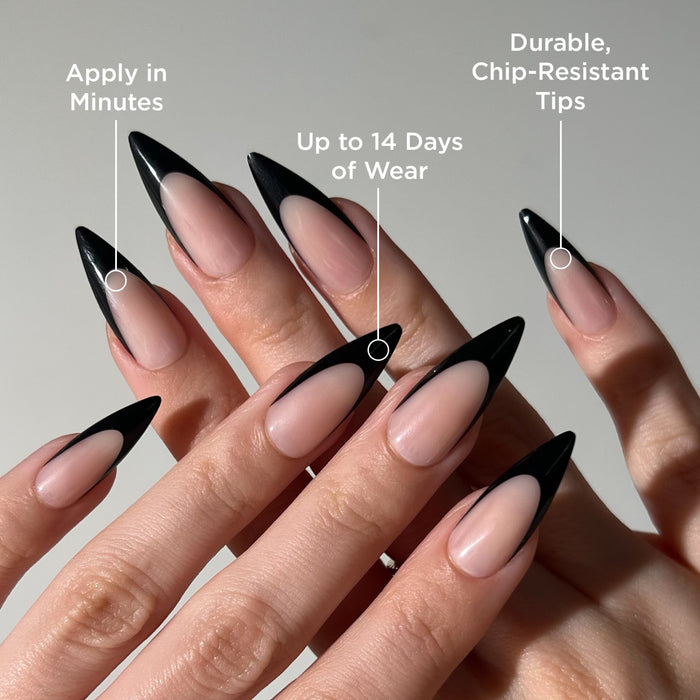 Black Stiletto Press-On Nails - PaintLab
