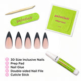 Black Stiletto Press-On Nails - PaintLab