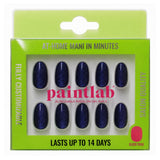 Black Velvet Oval Press-On Nails - PaintLab