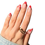 Bloody Red Short Almond Press-On Nails - PaintLab