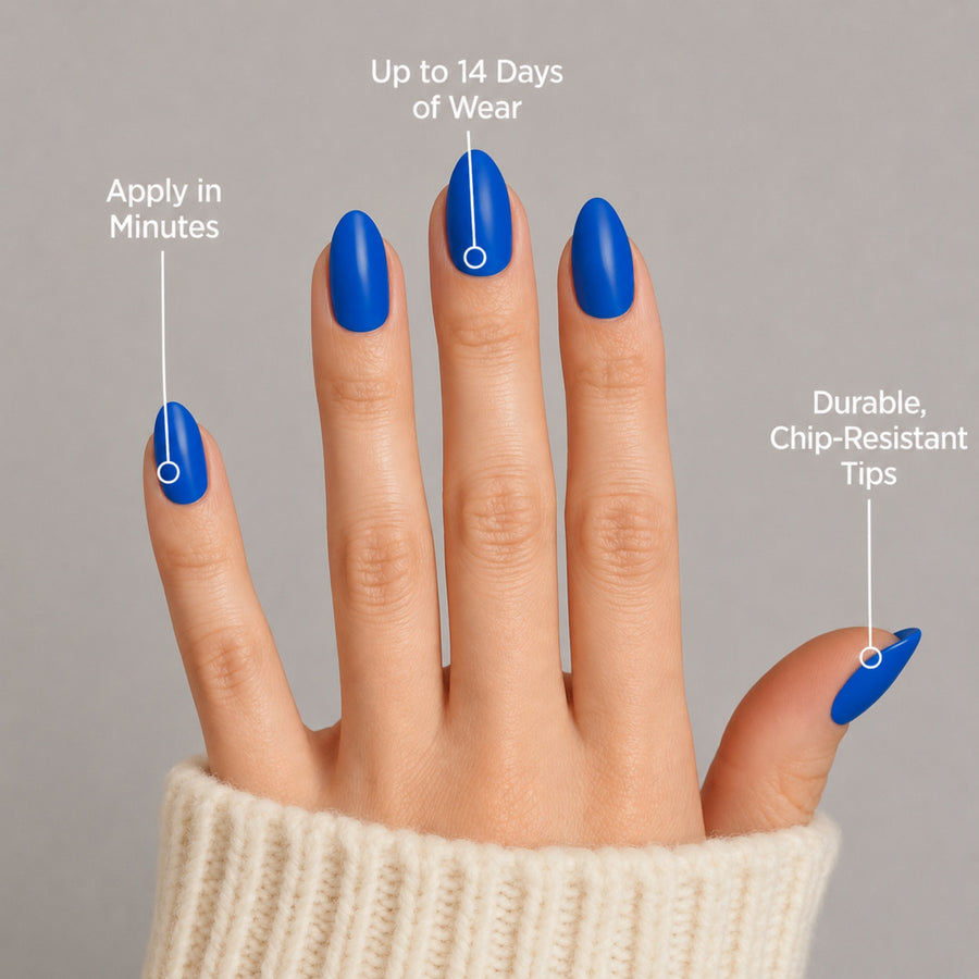 Blue Boom Press-On Nails - PaintLab
