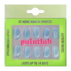 Blue Velvet Cat Eye Oval Press-On Nails