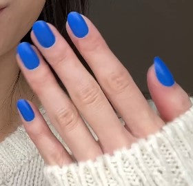 Blue Boom Press-on Nails