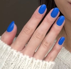 Blue Boom Press-on Nails