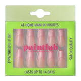 Blush Pink Coffin Sleek Press-On Nails - PaintLab