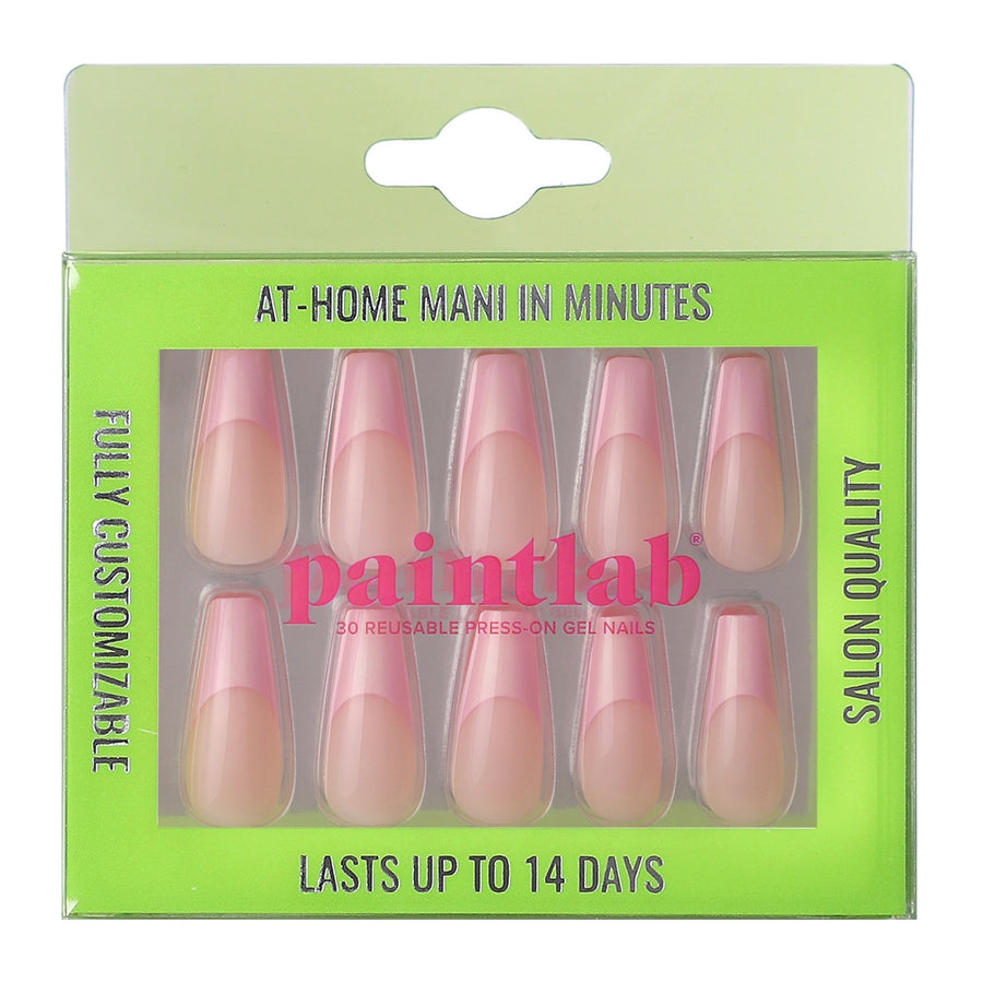 Blush Pink Coffin Sleek Press-On Nails - PaintLab