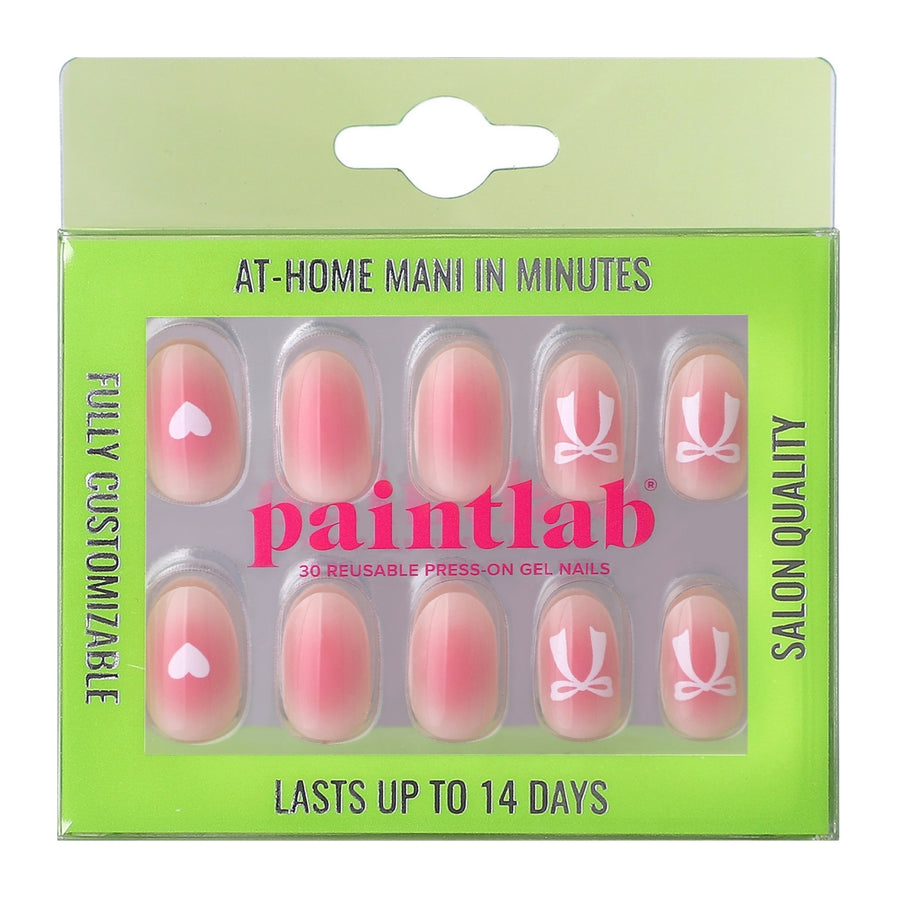 Blushing Oval Bows Press-On Nails - PaintLab