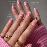 Blushing Oval Bows Press-On Nails - PaintLab