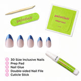 Bold Tips Short Almond Press-On Nails - PaintLab