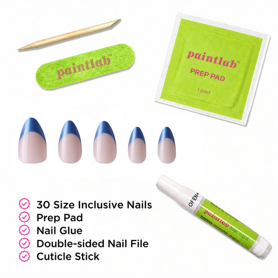Bold Tips Short Almond Press-On Nails - PaintLab