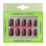 Brown Mocha Squoval Press-On Nails - PaintLab