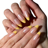 Butter Yellow Chrome Press-On Nails - PaintLab