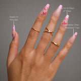 Butterfly Kiss Coffin Sleek Press-On Nails - PaintLab