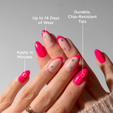 Celestial Pink Short Almond Press-On Nails - PaintLab