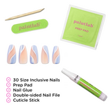 Celestial Waves Coffin Sleek Press-On Nails - PaintLab