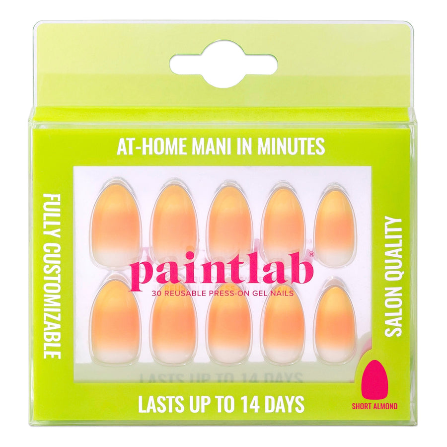 Candy Corn Almond Press-On Nails - PaintLab