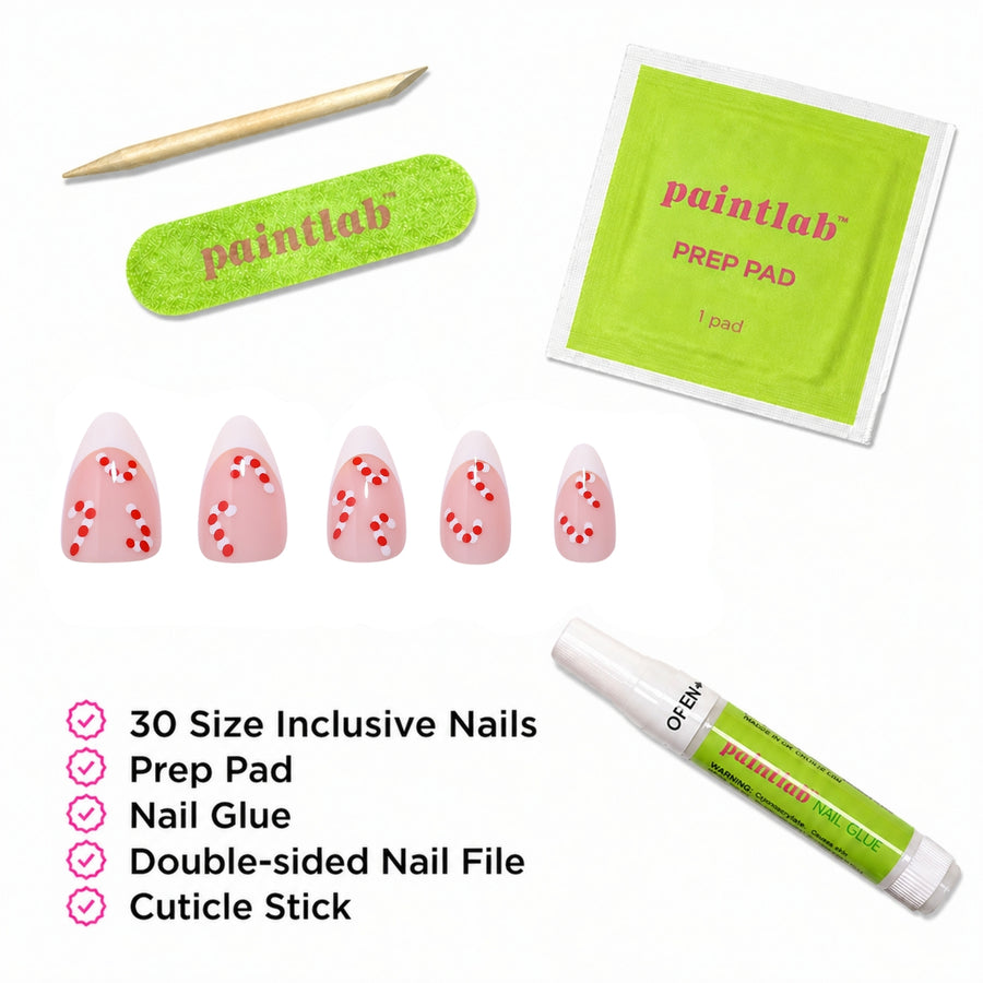 Candyland Short Almond Press-On Nails - PaintLab