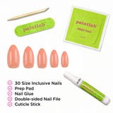 Cantaloupe Almond Press-On Nails - PaintLab