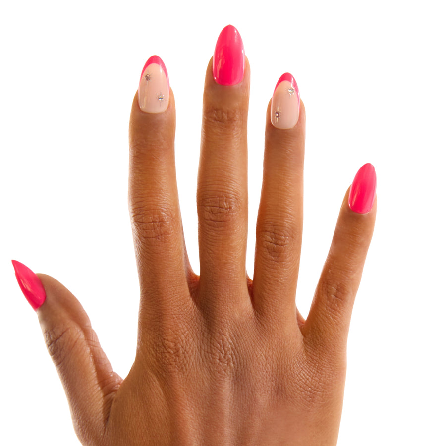 Celestial Pink Short Almond Press-On Nails - PaintLab