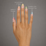 Check You Out Almond Press-On Nails - PaintLab