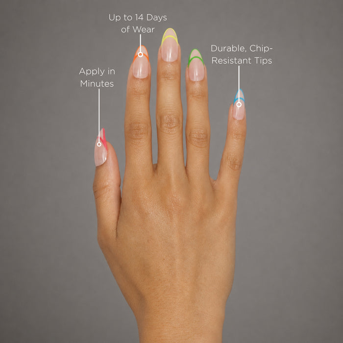 Check You Out Almond Press-On Nails - PaintLab