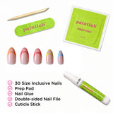Check You Out Almond Press-On Nails - PaintLab