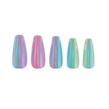 Check You Out II Coffin Sleek Press-On Nails - PaintLab