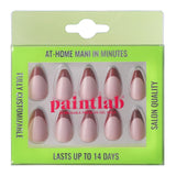 Chocolate Tips Short Almond Press-On Nails - PaintLab