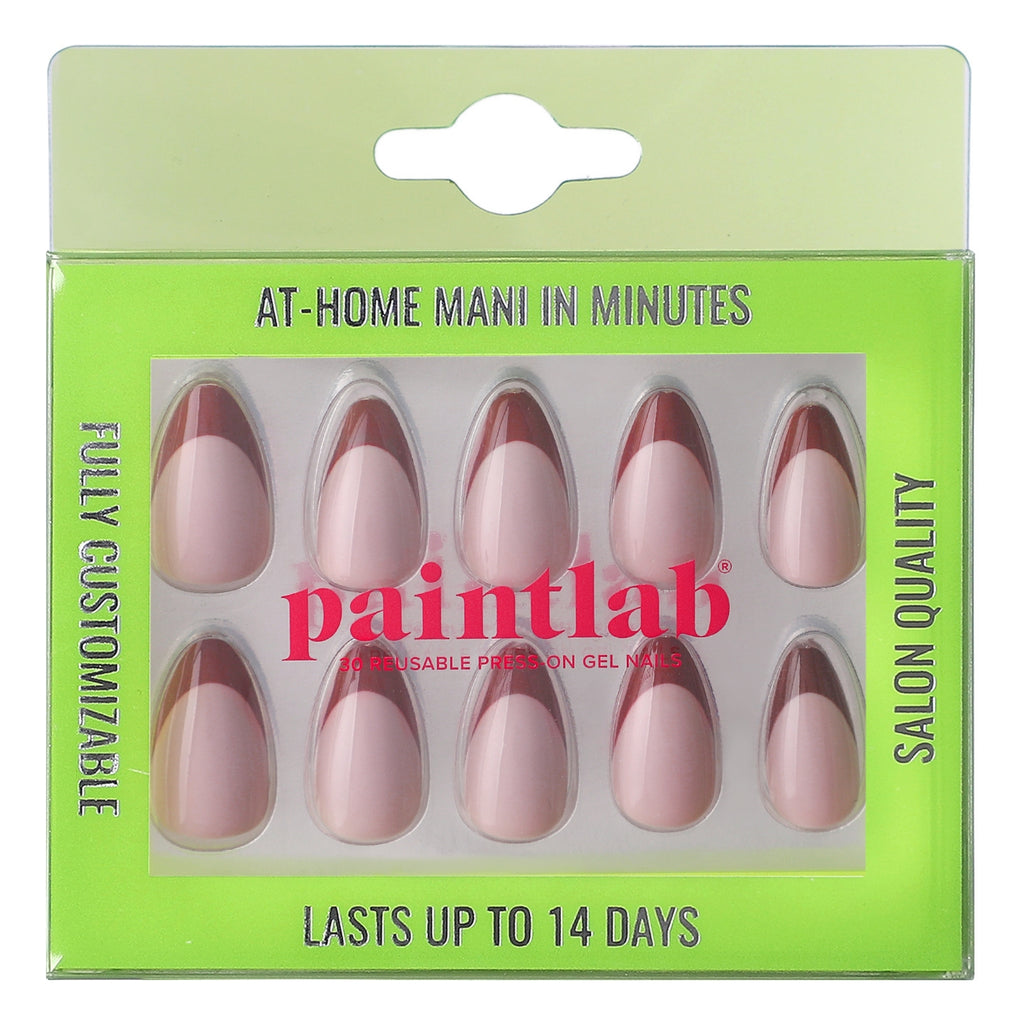Chocolate Tips Short Almond Press On Nails