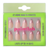 Chrome Pink Tips Short Almond Press-On Nails - PaintLab